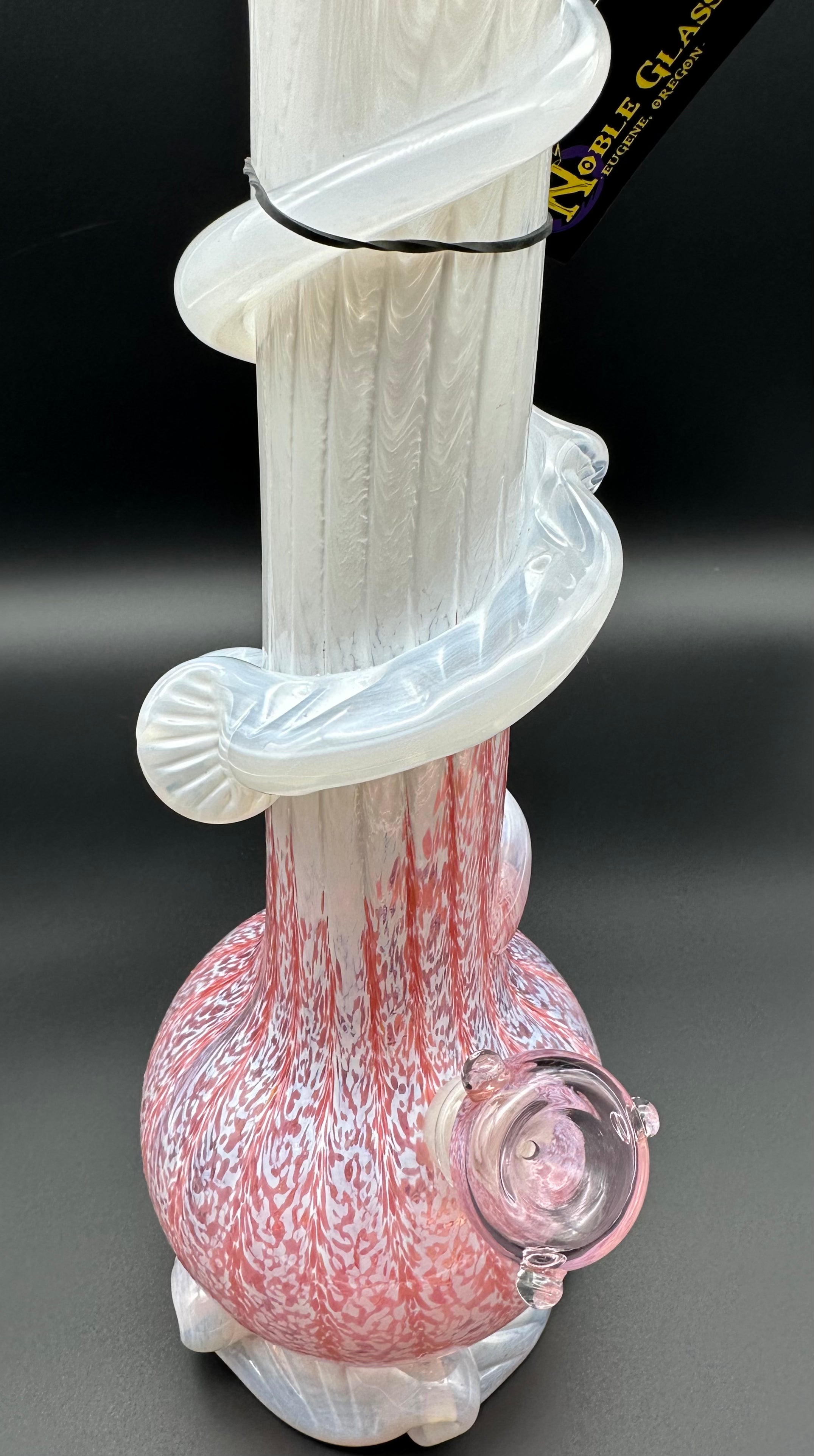 Medium pink/white Noble Glass