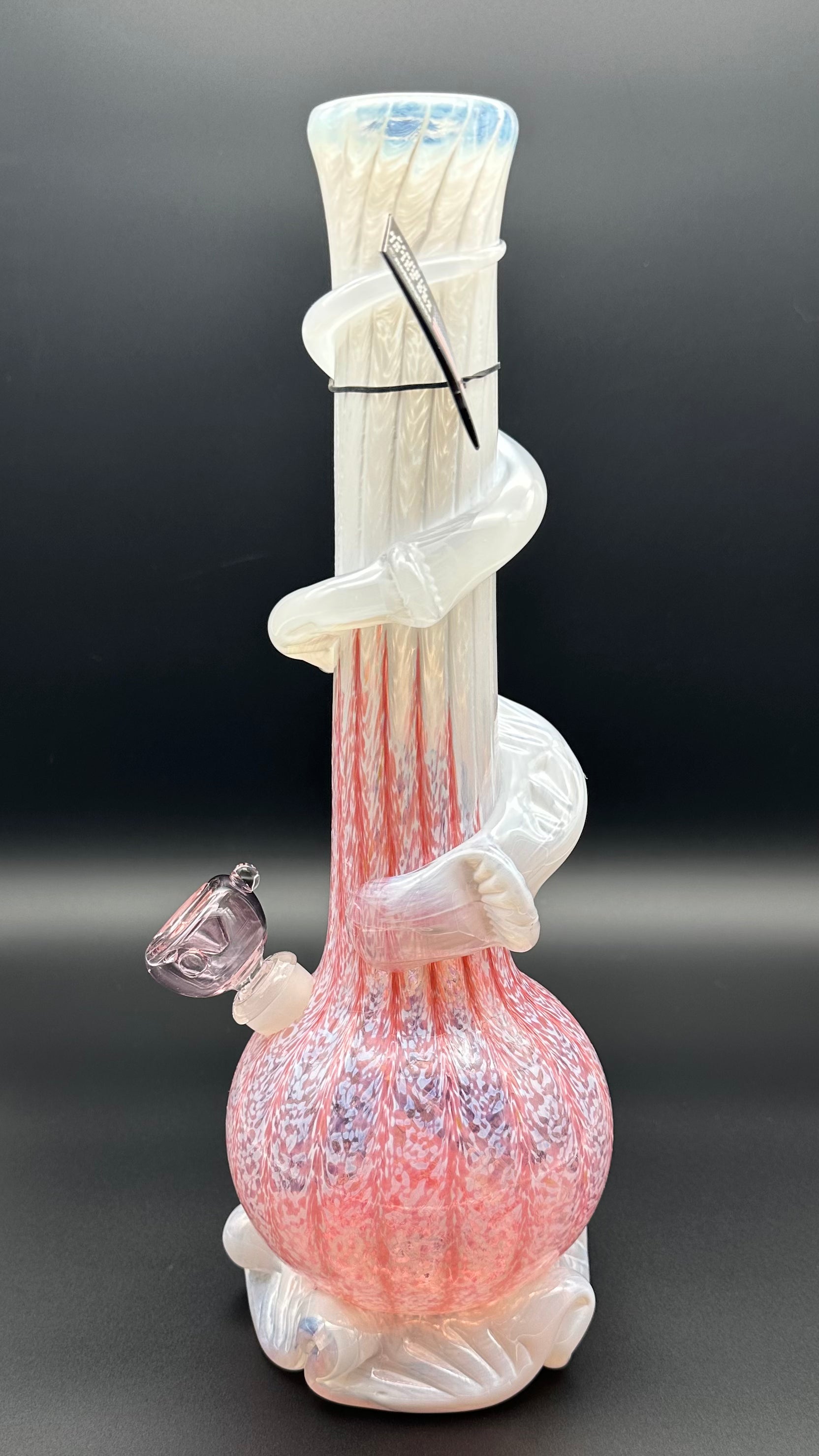 Medium pink/white Noble Glass