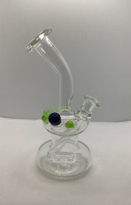 Incline Perc Rig Slyme Green Accent Marbles by Fire and Earth Studios