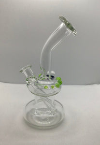 Incline Perc Rig Slyme Green Accent Marbles by Fire and Earth Studios