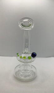 Incline Perc Rig Slyme Green Accent Marbles by Fire and Earth Studios