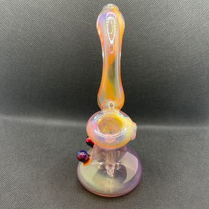 Mushroom Accent Bubbler by Slynxx Glass