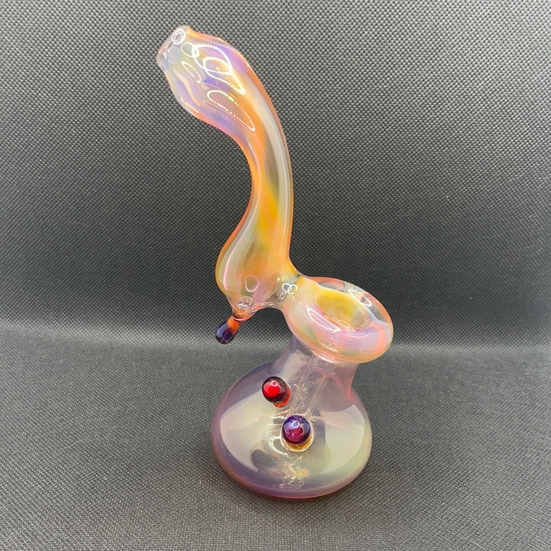 Mushroom Accent Bubbler by Slynxx Glass