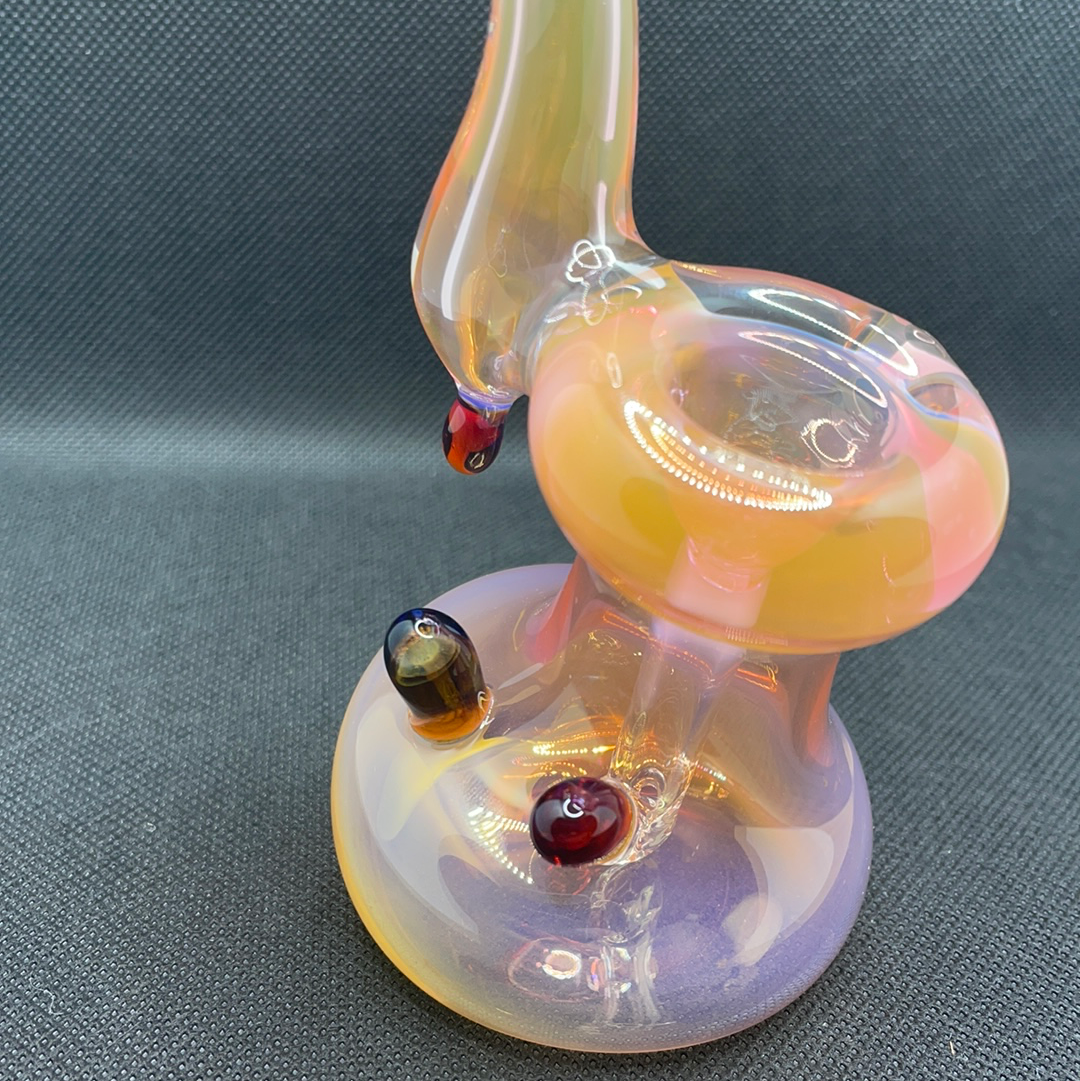 Mushroom Accent Bubbler by Slynxx Glass