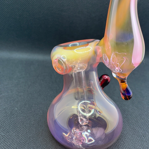 Mushroom Accent Bubbler by Slynxx Glass