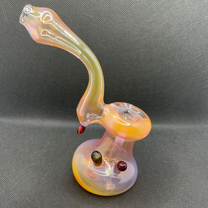 Mushroom Accent Bubbler by Slynxx Glass